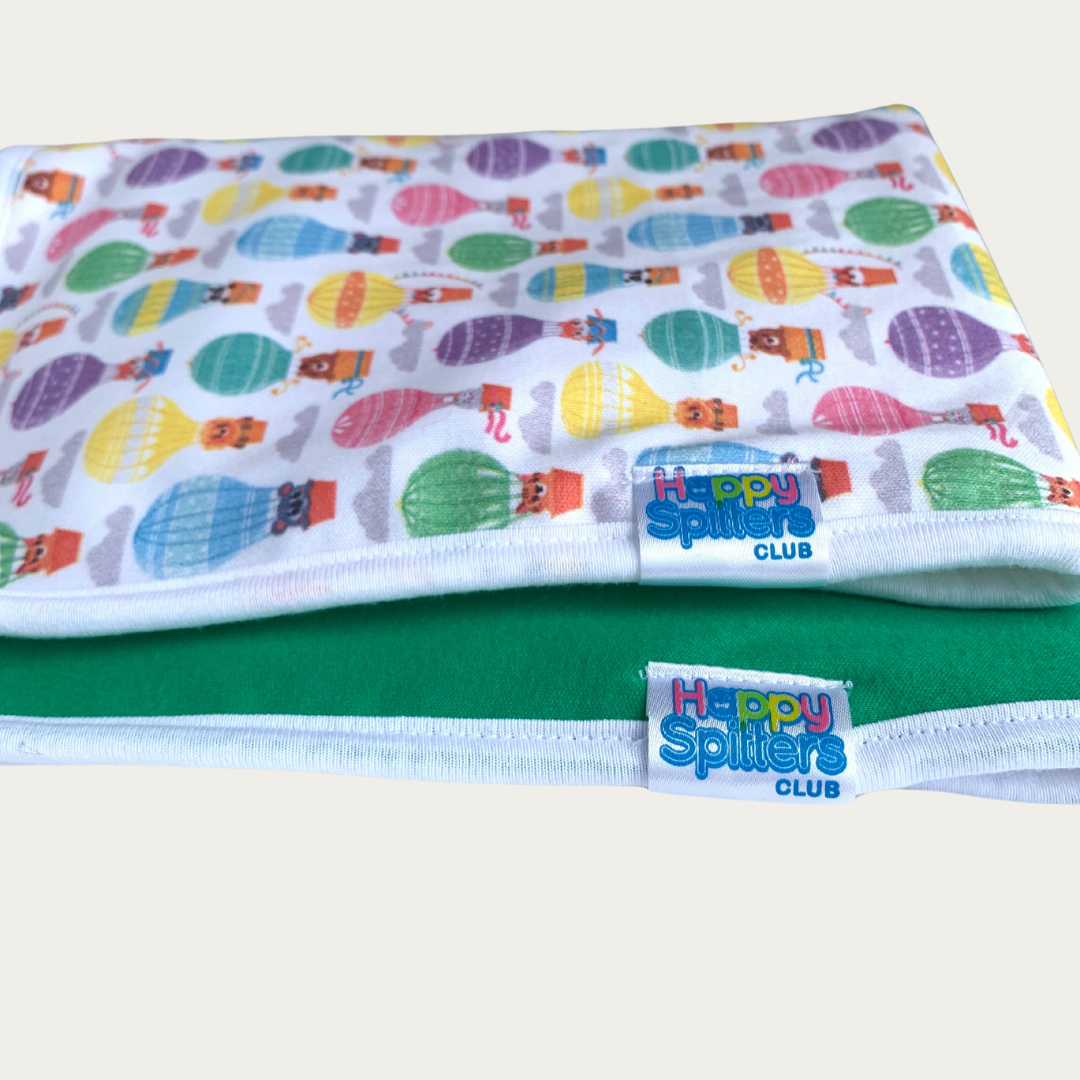 Happy Spitters™ Club Premium Burp Cloth 2-Pack